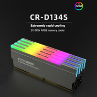COOLMOON CR-D134S RAM Heat Spreader Addressable RGB Memory Cooler for Desktop PC