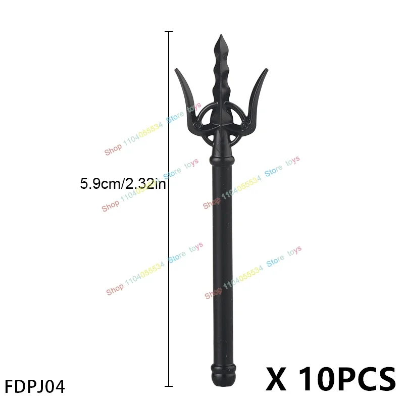 المحارب العسكرية سكين مزدوج الرأس الفأس السيف المطرقة الأسلحة الملحقات القرون الوسطى اللبنات نماذج اللعب الهدايا FDPJ01-20