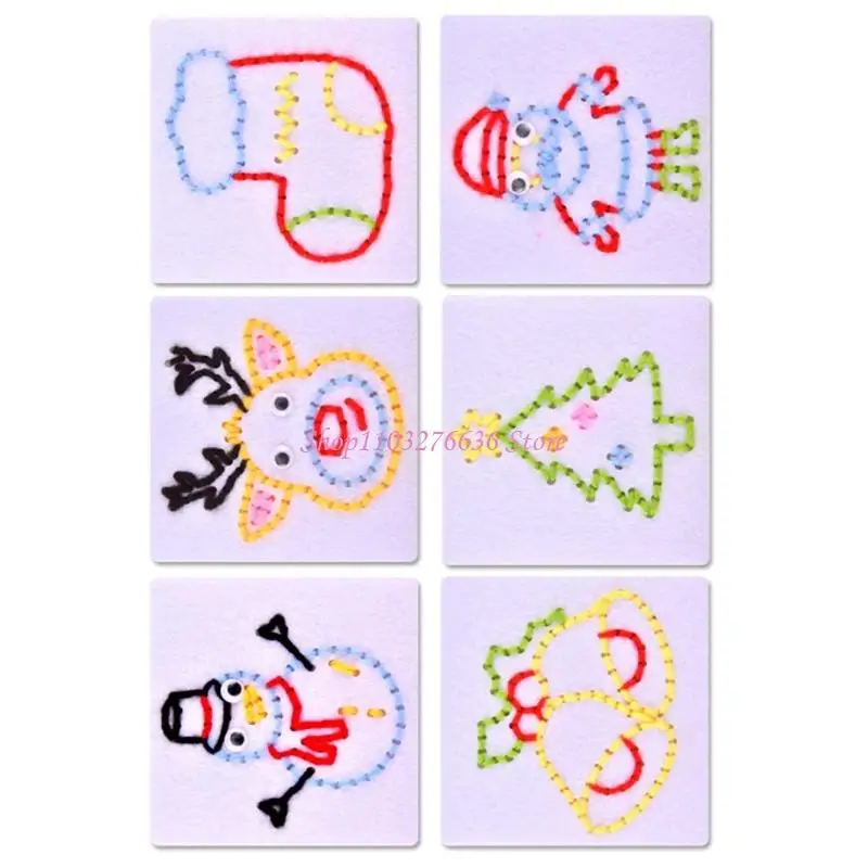 R6FD Educational Sewing Practice Craft Materials Creativity Enhancing Activity Toy