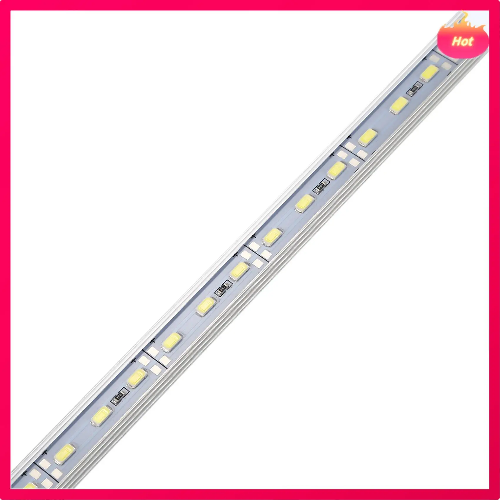 

10X 50CM 12V 36 LED 5630 SMD Жесткая полоса света Алюминиевый жесткий белый