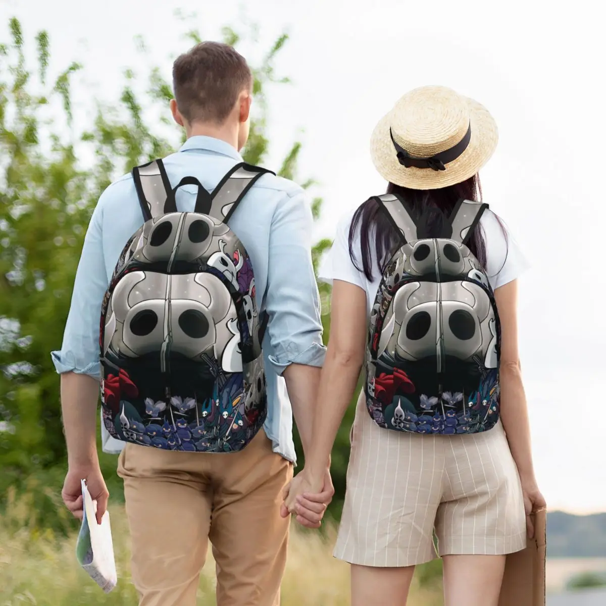 Hollow Knight Video Action Game Classical Backpack School Work adventure cartoon Daypack Men Women Laptop Computer Shoulder Bag