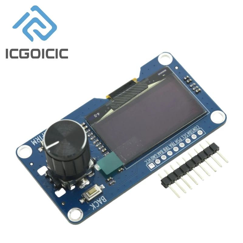 0.96/1.3 Inch White Oled Display Screen Combined With EC11 Rotary Encoder Module IIC Interface For Arduino