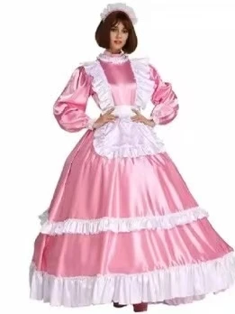 costume-de-cosplay-de-demoiselle-d'honneur-longue-en-soie-douce-rose-jupes-de-cosplay-pour-femmes-sur-mesure-du-film-et-de-la-television-design-original