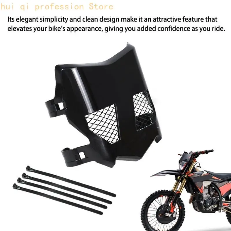 Schwarze, belüftete Frontschutzplatte für die Reparatur von Sting-Motorrädern, Nummernschild-Abdeckung mit – Detail 4