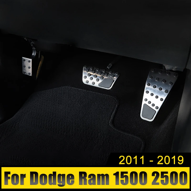 

Stainless Car Accelerator Gas Brake Pedal Clutch Pedals Cover For Dodge Ram 1500 2500 3500 4500 5500 2011-2018 2019 Accessories