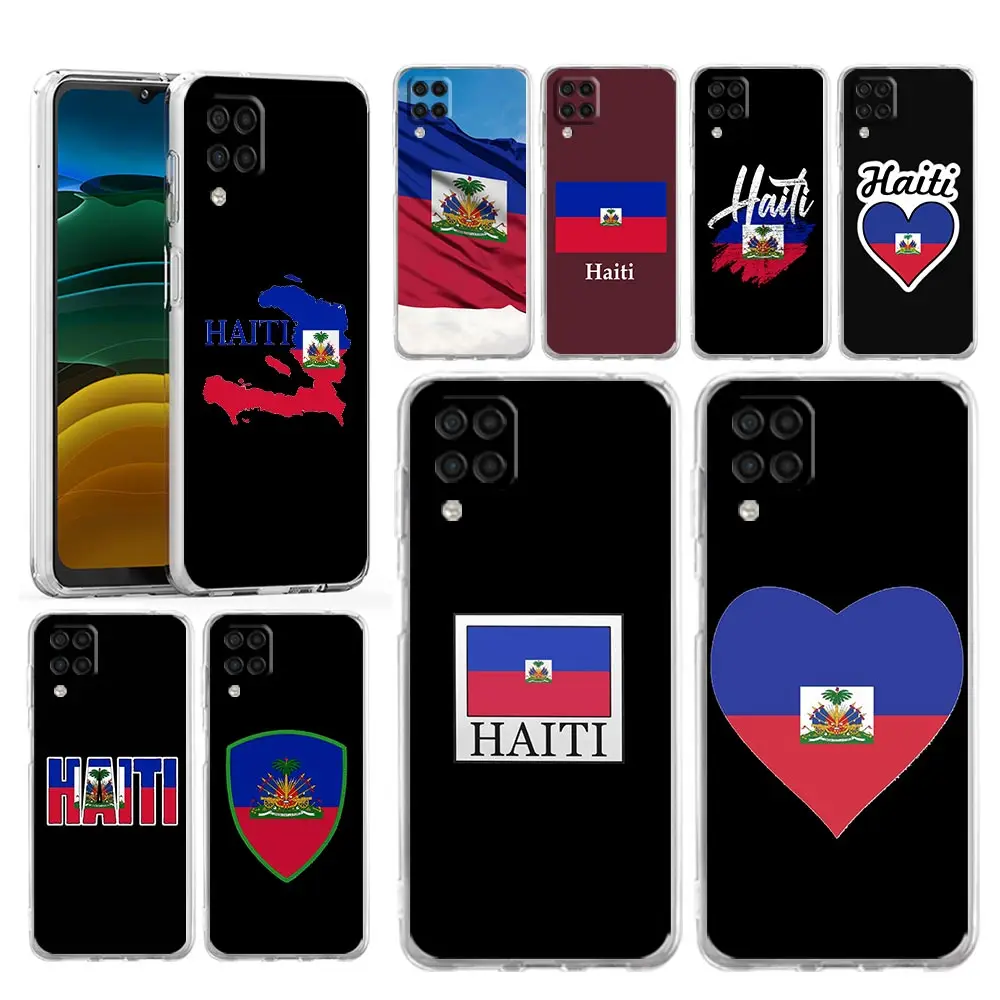 Phone Case for Samsung Galaxy A13 A15 A25 A51 A71 A21S A11 A31 A52 A41 A23 A53 A73 A32 5G A03S A05s Cover shipping Haiti Flag