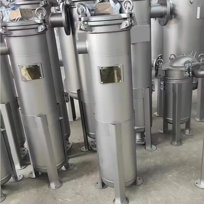 304 Stainless Steel Single Bag Filter Housing with High Strength Liquid Filtration Vessel