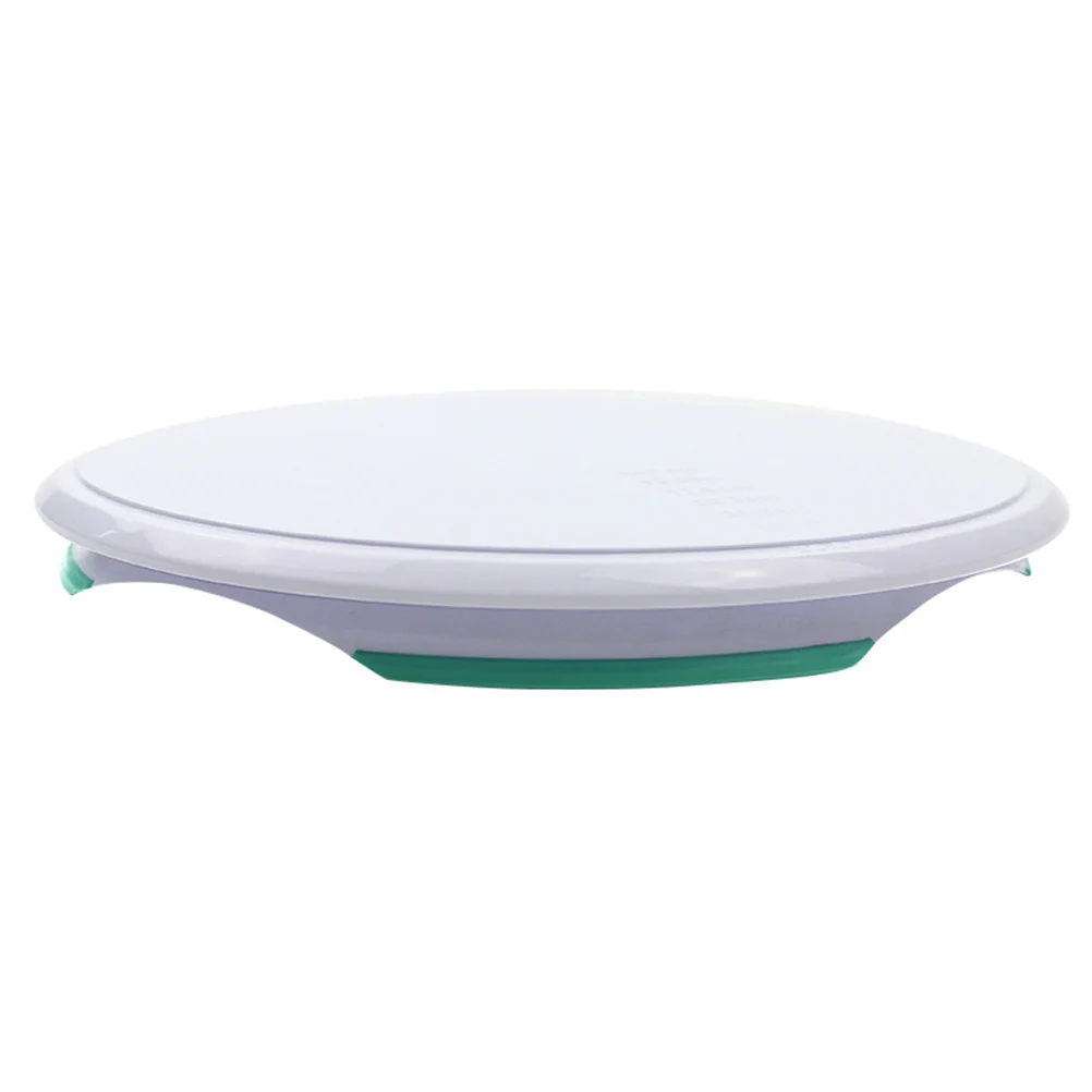 

1Pcs 12 Inch Cake Turntable Revolving Antiskid Stand Decorating Workbench Scale DIY Baking Tools White Cake Turntable