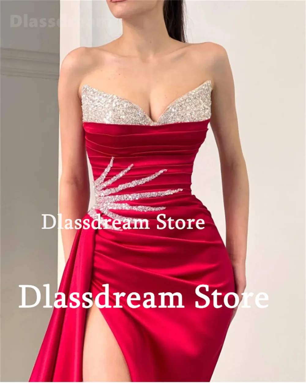 Elegant Prom Dress For Women V-Neck Lace Appliques Sleevelss Wedding Party Dress A-Line Chiffon Bridesmaid Gown Evening Dress