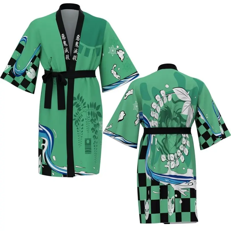 

Demon Slayer Merchandising Kamado Tanjirou Agatsuma Zenitsu Clothing Bathrobe Figures Fashion Outerwear Hot Sale Holiday Gifts