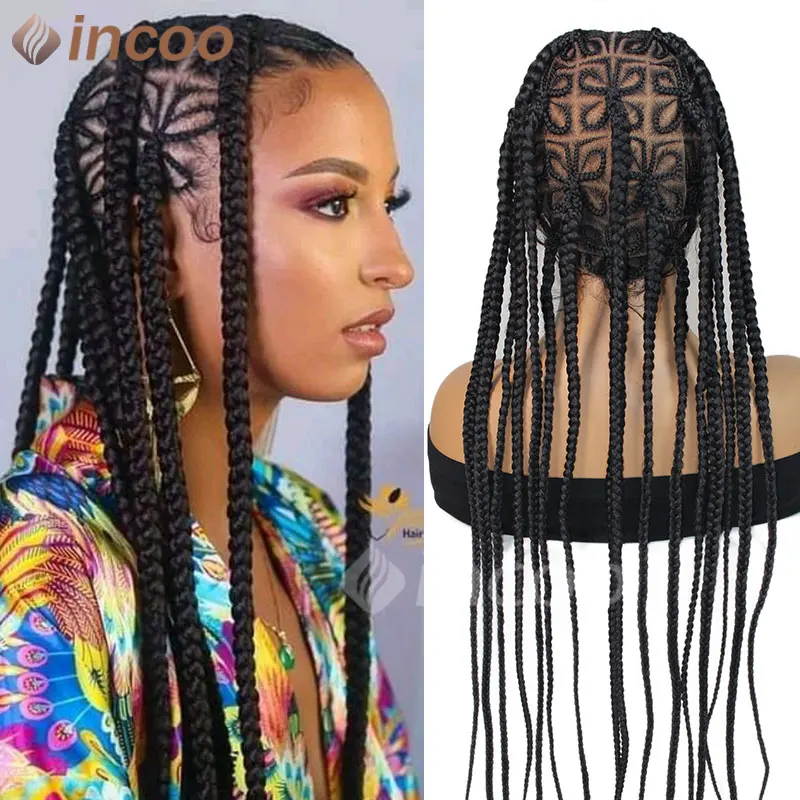 

36 "Корковый плетеный парик, синтетические полные парики спереди, Jumbo, парик с косами без узлов для женщин, искусственный локоны, парик с косой в форме бабочки