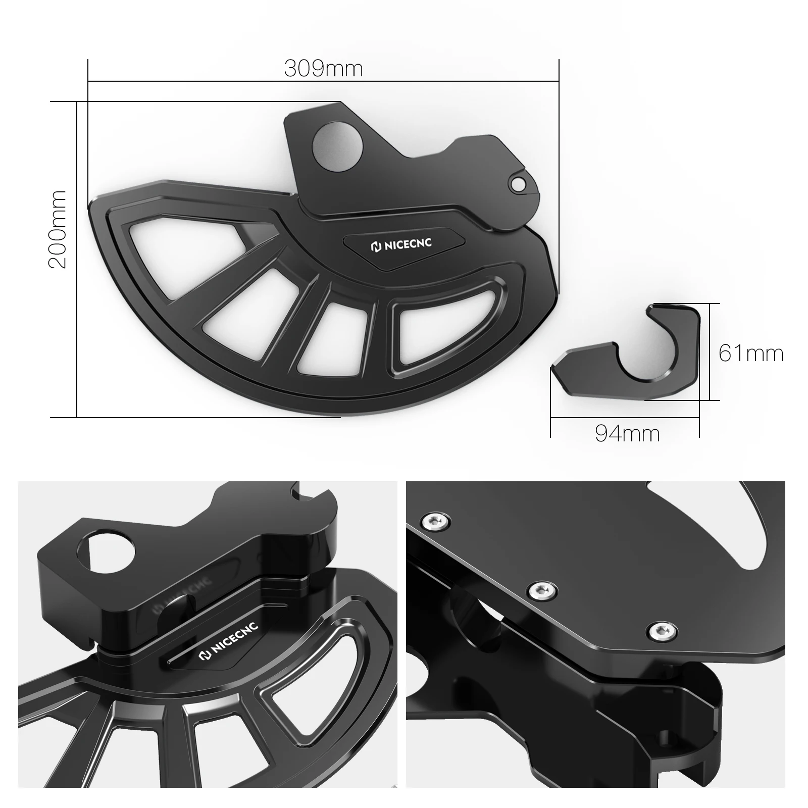 NICECNC For Suzuki DRZ400SM DRZ400 SM DRZ 400 SM 2005-2024 2023 2022 Motorcycle Aluminum Front Brake Disc Guard Cover Protector