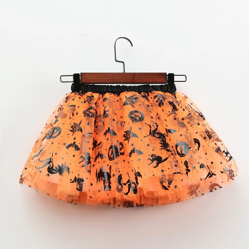 Mädchen Tutu Rock Kinder Ballett Prinzessin Pettis kirt flauschige Tüll Röcke schöne Ballkleid Halloween Kürbis Kinder Kleidung Baby – Detail 37
