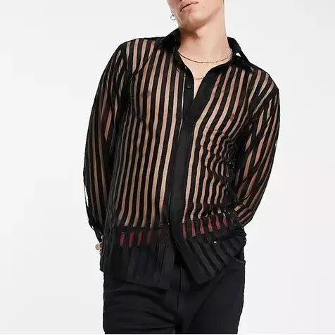 

plus Size Printed Long Men's Shirt Casual Cotton Polyester Short Sleeve Printed Design Fashionable Inner Wear for Men