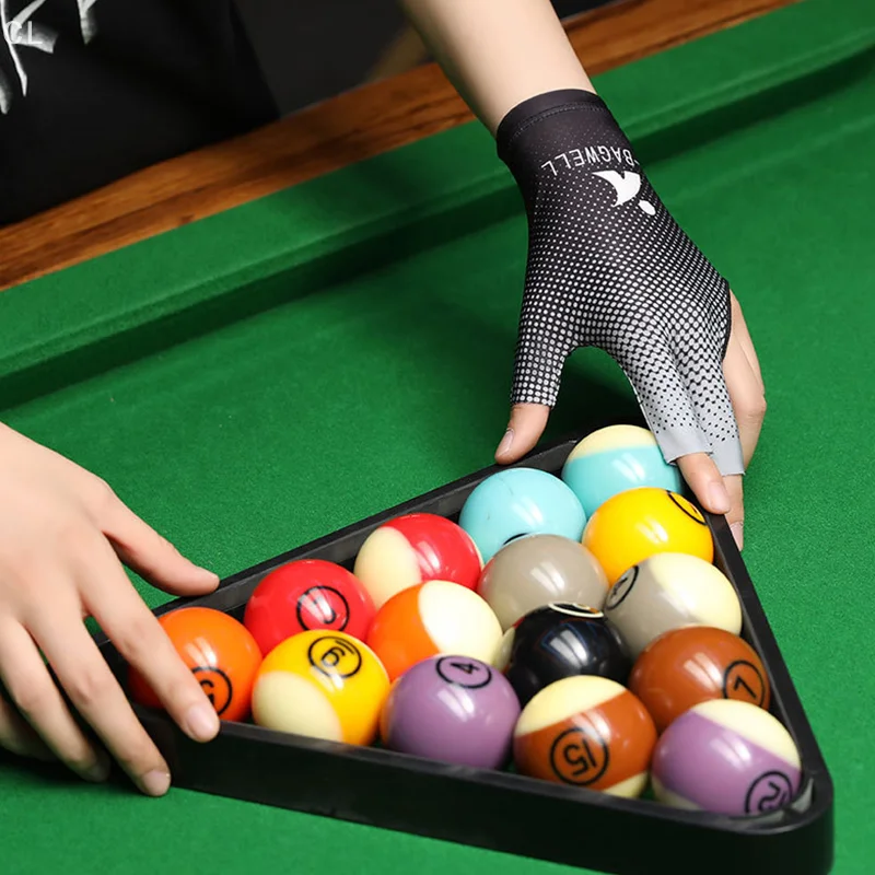 1 x professioneller Billardhandschuh für die linke Hand mit rutschfestem Silikon, atmungsaktiv und elastisch für Snooker-Spiele