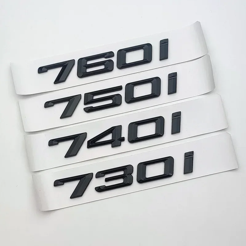 

3D Car 730d 730i 740i 745i 750i 760i Design Fender Rear Trunk Body Emblem Badge Sticker For BMW E38 E65 F01 F02 E66 Accessories