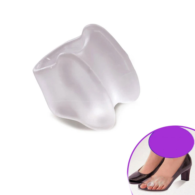 Soft Silicone Gel Toe Separator Bone Corrector Straightener Silicone Gel Thumb Valgus Finger Protector Bunion Adjuster