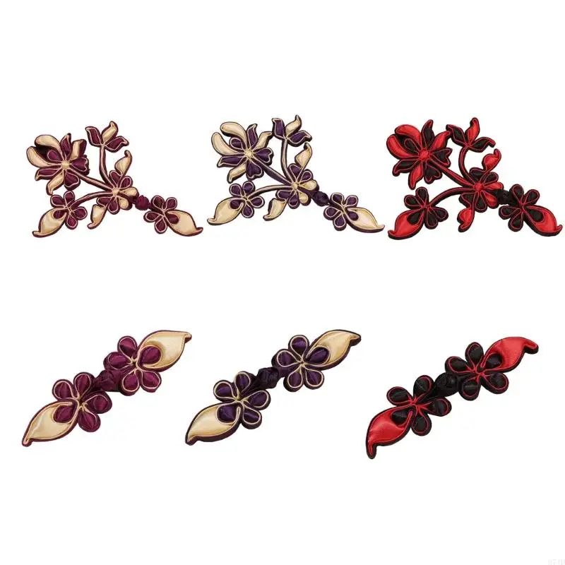 Handmade Chinese Knot Button Closure Floral Sewing Button for Cheongsam Sewing, Dressmaking and Garment Alteration 37JD