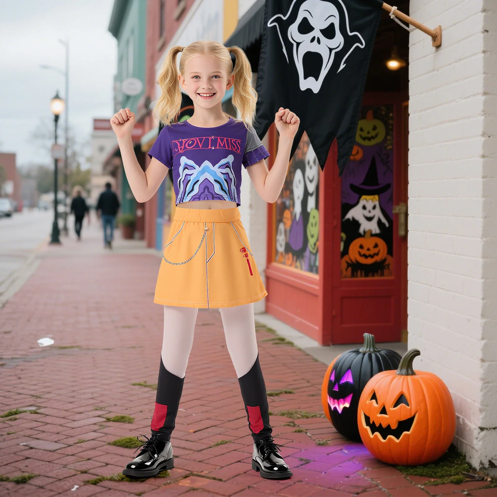 

K-Pop Demon Hunters Cosplay Costumes Zoey Mira Rumi op Pants Dress Dancer Dress Up Halloween Cosplay Outfits Set