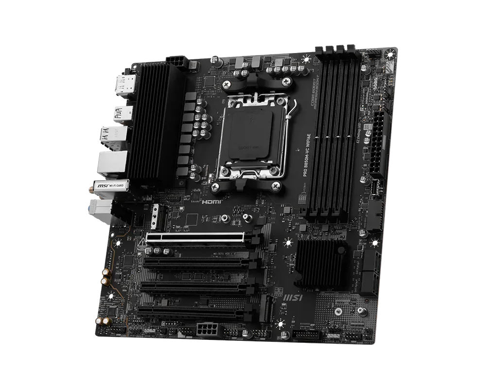 MSI PRO B850M-VC WIFI6E Motherboard AM5 Support Ryzen 9 9950X/9950X3D 7 9700X 5 8600G 9 7950X CPU 4xDDR5 MATX M.2 AMD B850 PC