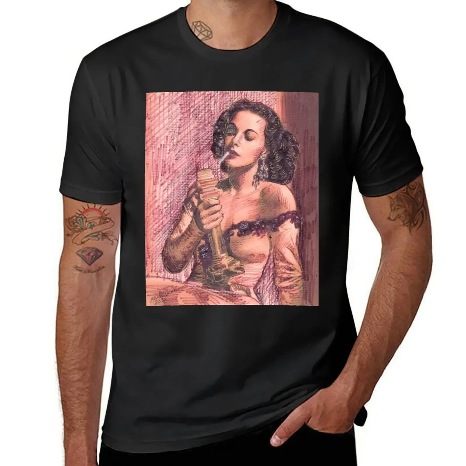 HEDY LAMARR T-Shirt essential t shirt vintage graphic tee t shirt men