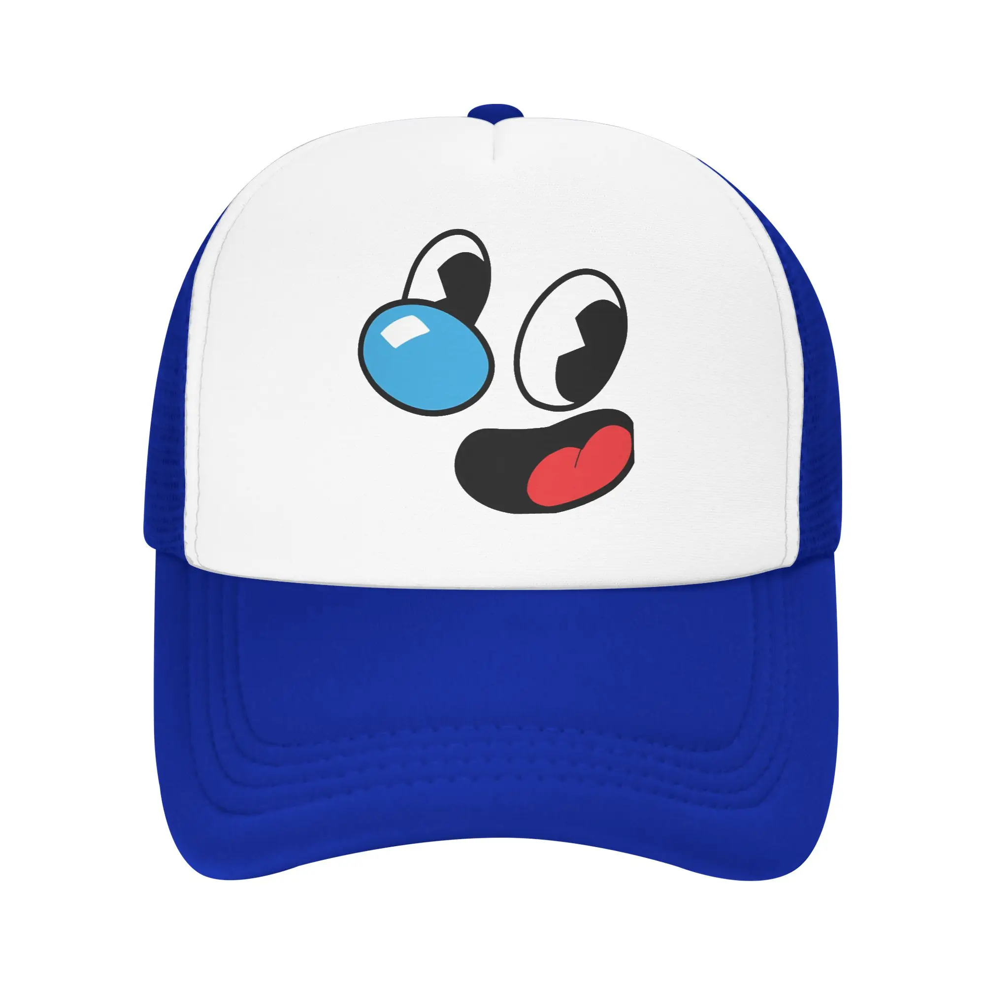 Cuphead and Mugman cup mug Trucker Hat For Man Woman Summer Breathable Mesh Side Sun Hats Caps Adjustable Fit For Casual Wear
