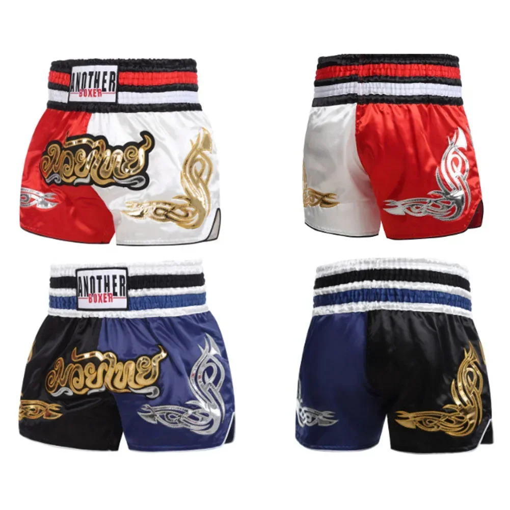 Short de boxe unisexe pour adultes, MMA, Muay Thai, troncs d'entraînement, short de fitness, ruban Muay, short de gastronomie martiale mixte, 1PC