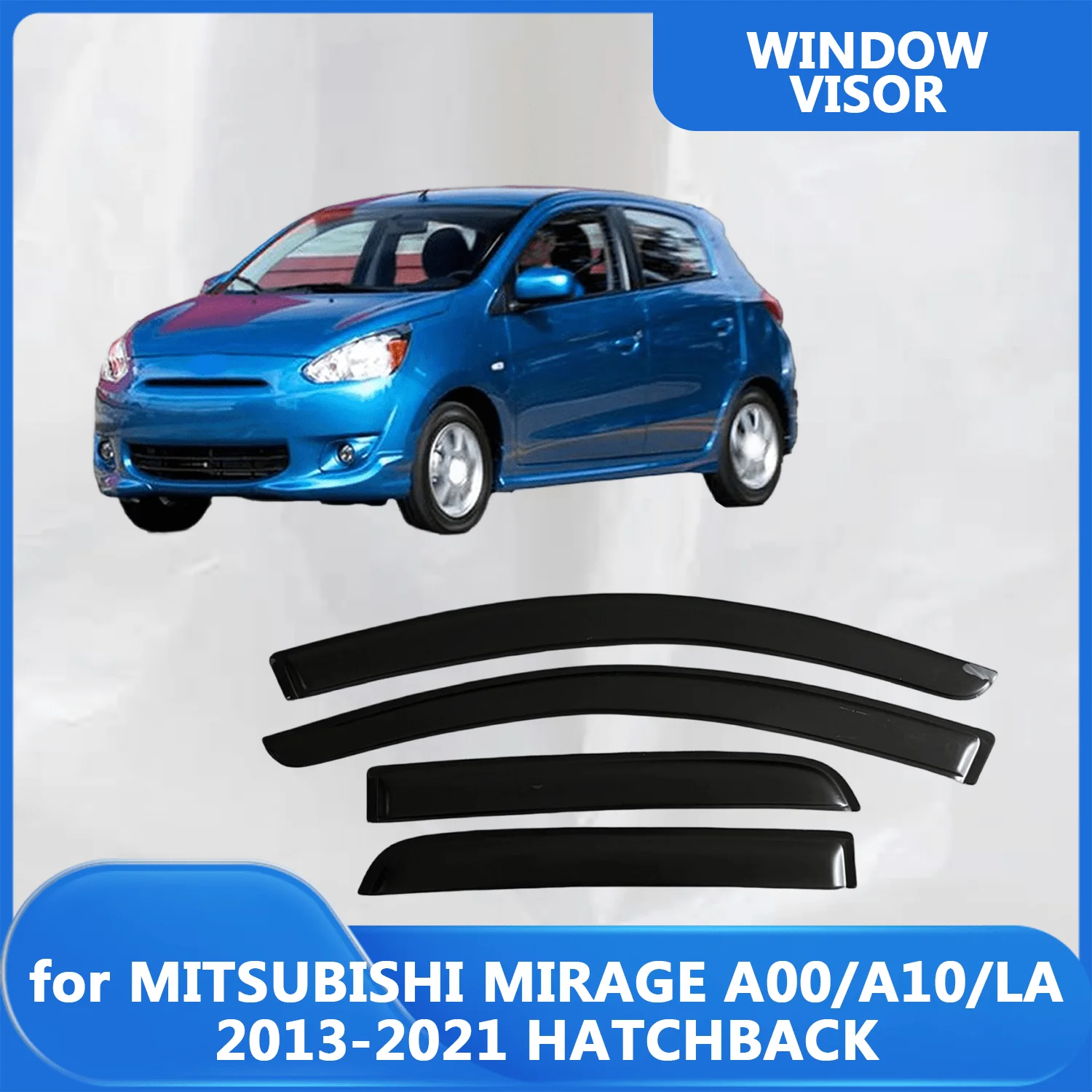 

Оконный козырек для MITSUBISHI MIRAGE A00/A10/LA 2013 2014 2015 2016 2017 2018 2019 2020 2021 ветрозащитные дефлекторы от дождя
