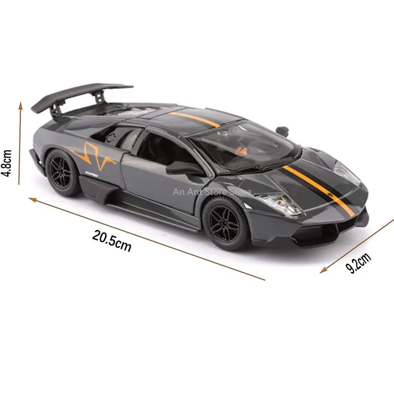 Bburago 1/24 Racing LP670-4 SV Alloy Luxury Sports Car Model, Used for Lamborghini Die-cast Metal Vehicles, Collectible Gifts