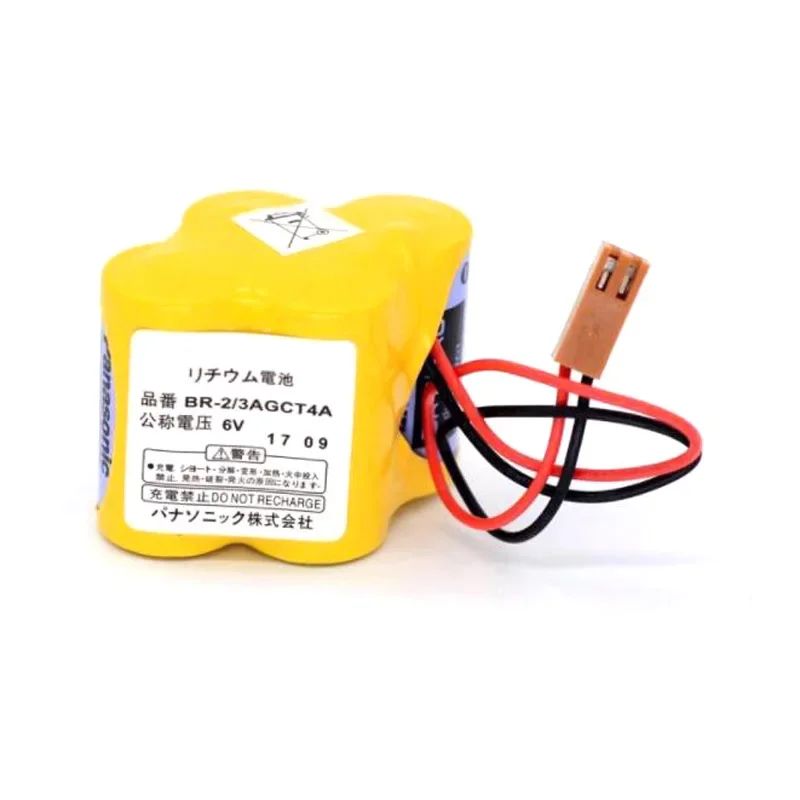 Imagem -04 - Bateria Industrial de Lítio-íon Original para Bateria Panasonic Fanuc com Plugue Marrom Bateria Plc Br2 3agct4a 6v 4400mah 10x