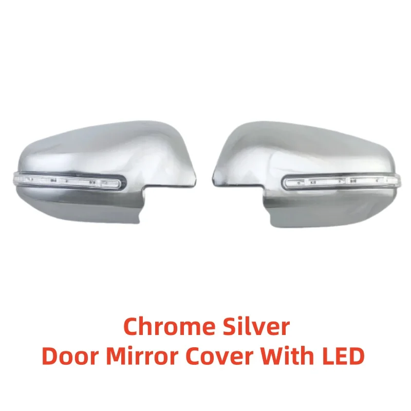 

Автомобильные матовые черные хромированные аксессуары заднего вида с покрытием 2015, 16, 2017, 2019 2020 для Toyota Hilux Fortuner, крышка дверного зеркала со светодиодом