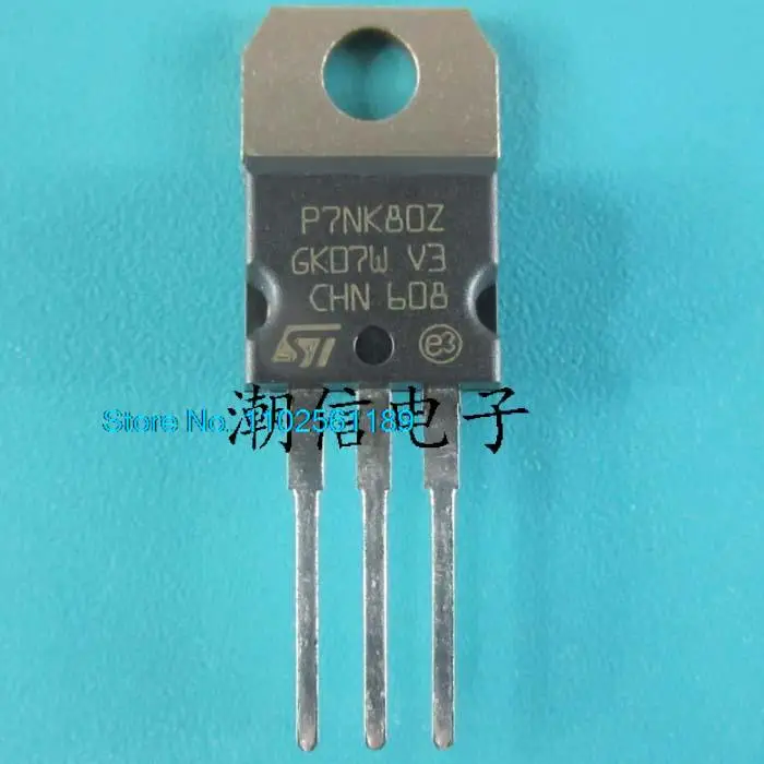 10PCS/LOT  P7NK80Z STP7NK80Z  7A 800V