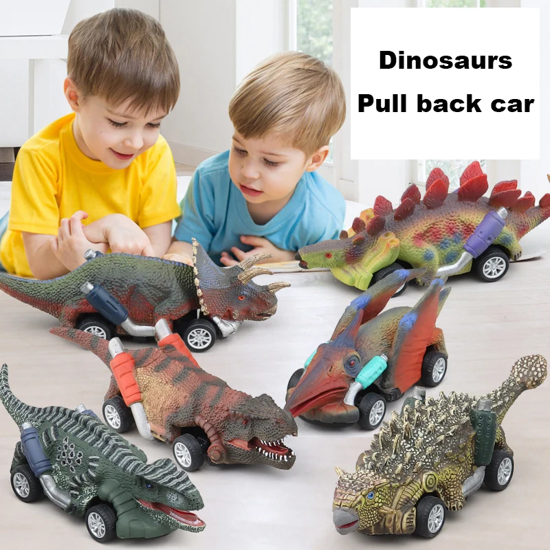 

Simulation Dinosaur Model Pull Back Car Toy Funny Tyrannosaurus Rex Pterosaurus Pull Back Car Toy Boy Birthday Christmas Gift