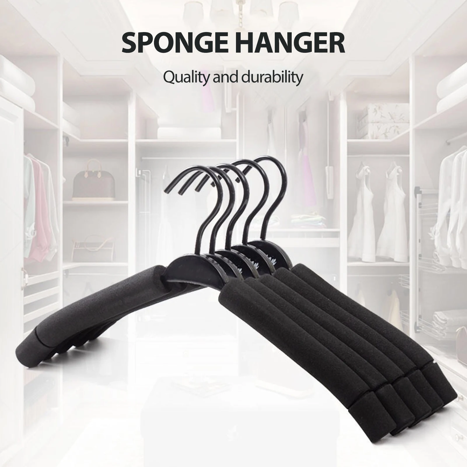 

Color Sponge Clothes Hanger Adult Clothes Drying Rack Household Non-slip Display Shelves Can't Afford Wrapping Support Organizer