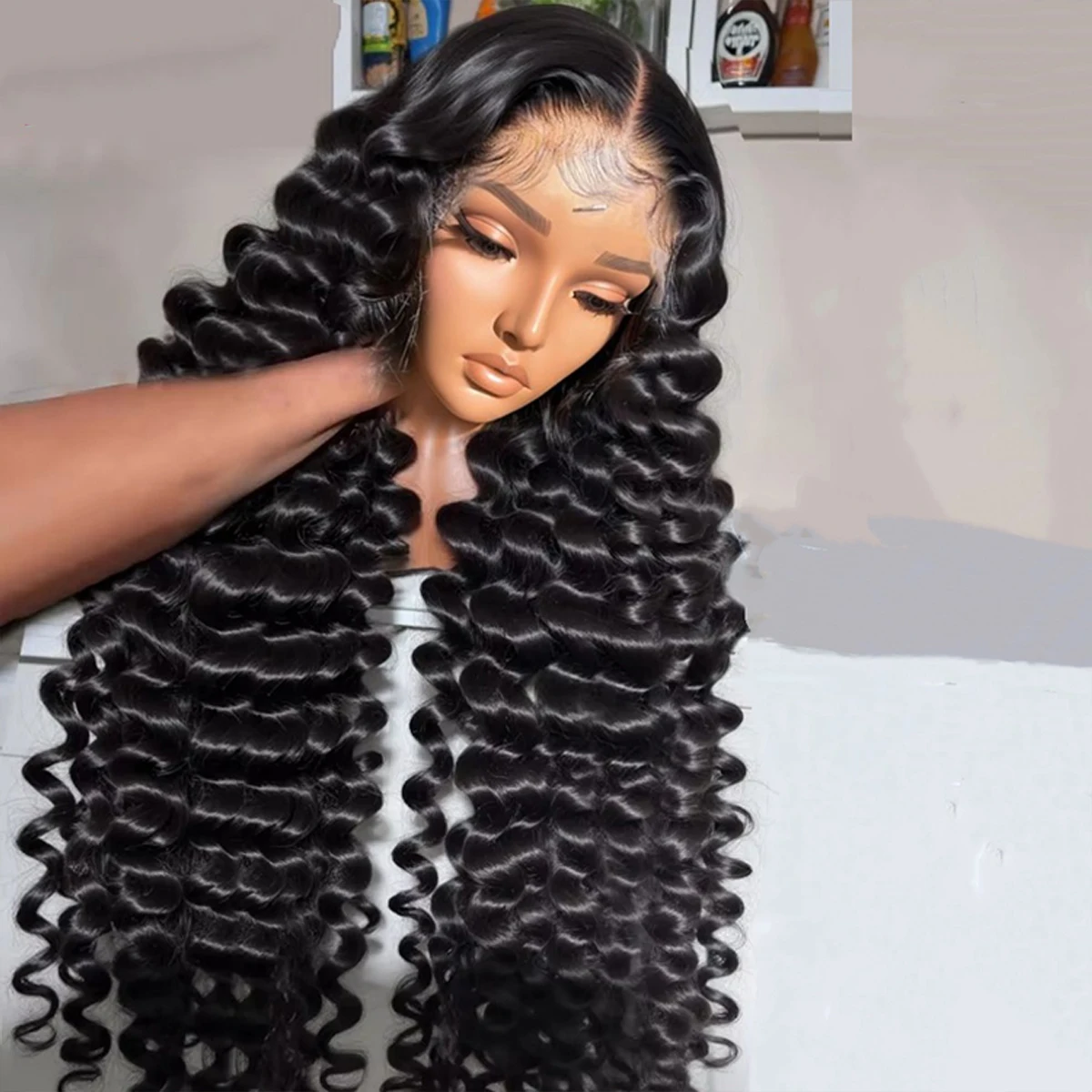 220% 40 بوصة 13x6 موجة عميقة Hd شفافة الدانتيل الباروكات الأمامية شعر الإنسان 13x4 HD الدانتيل الباروكات الأمامية للنساء غلويليس قبل قطعها