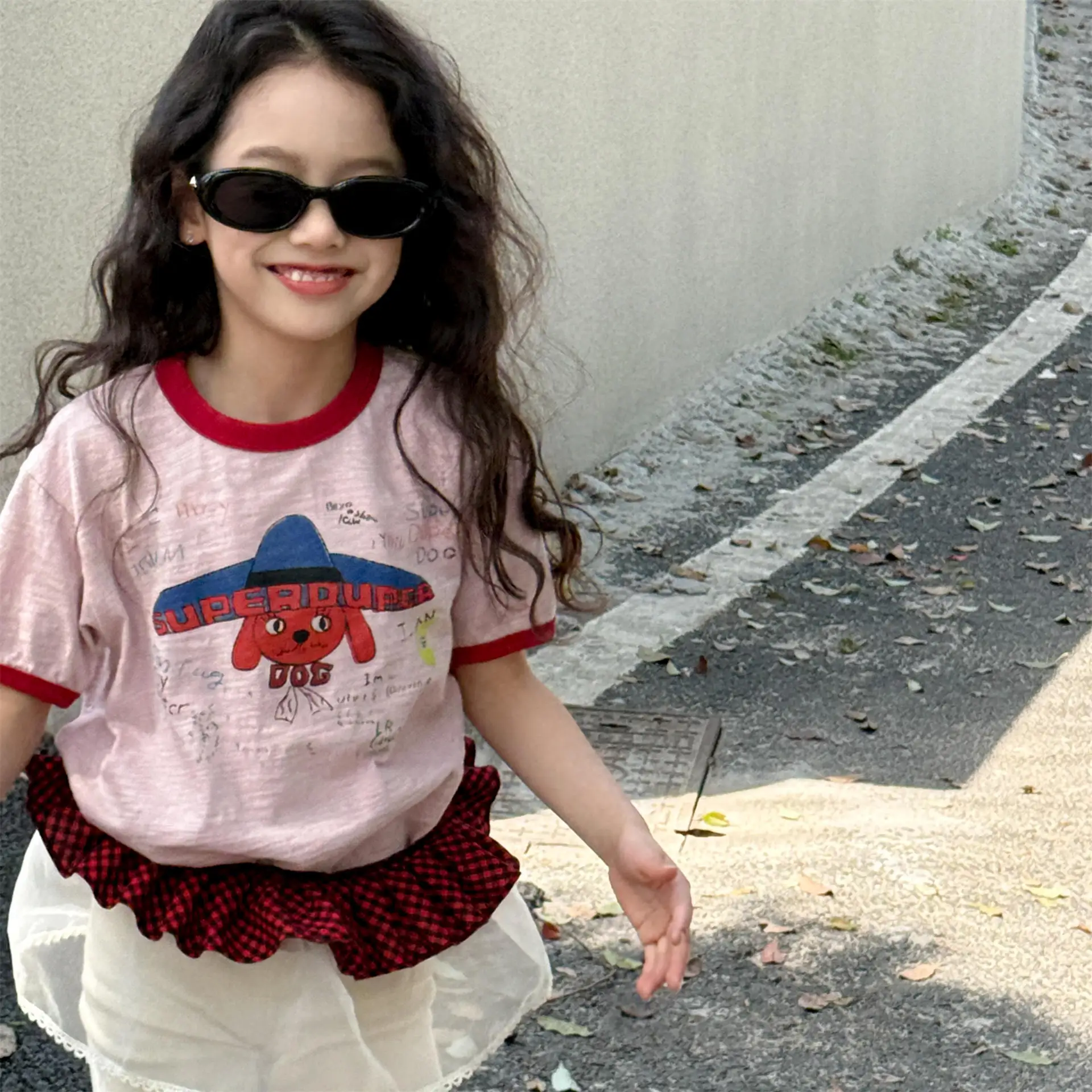 

2025 Summer New Girls Cute Cartoon Print T Shirts Children Short Sleeve T Shirt Baby Thin Breathable Tops Kids Boys Casual Tee