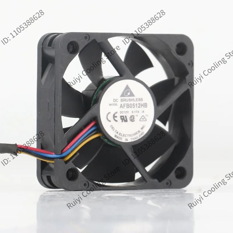 Cooling Fan AFB0512HB-A  Inverter PWM Speed Regulation Double Ball Bearing  DC12V 0.17A AC EC 5015 50X50X15MM 5CM