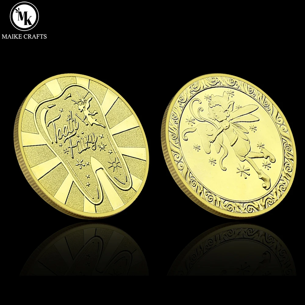 Tooth Fairy Challenge Coin Commemorative Coin Kids Keepsake Collectible Gift