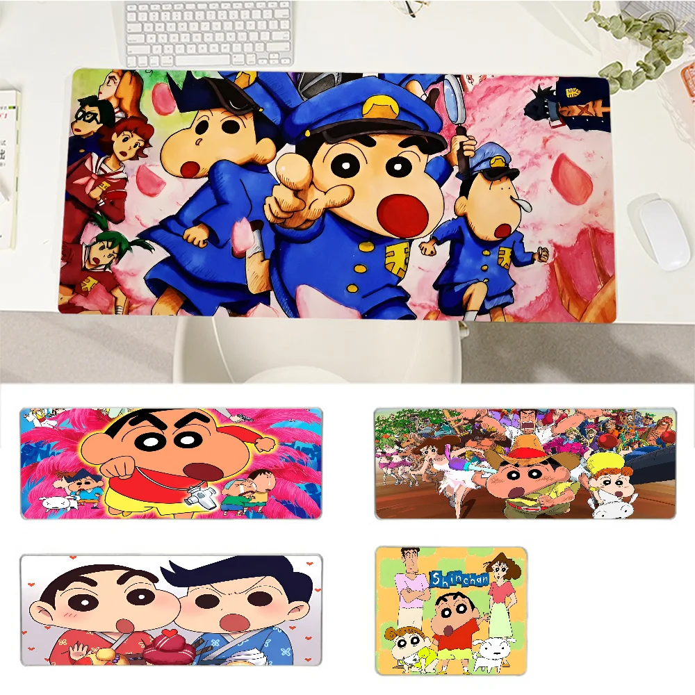 

Cute-S-Shin-Boys-C-Chan-Anime New Laptop Gaming Mice Mousepad Size For Large Edge Locking Game Keyboard Pad