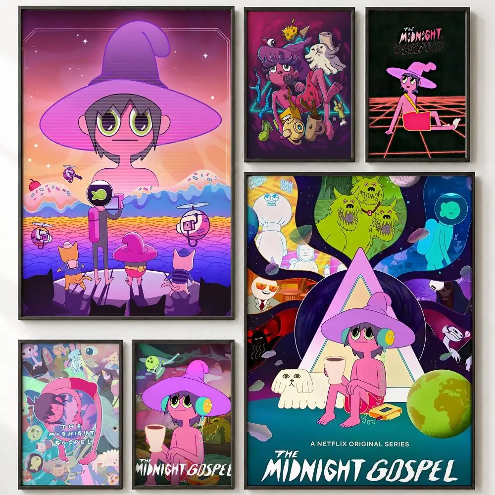 Comic The Midnight Gospel Poster HD poster wall art self-stick no-residue for home cafe office great gift