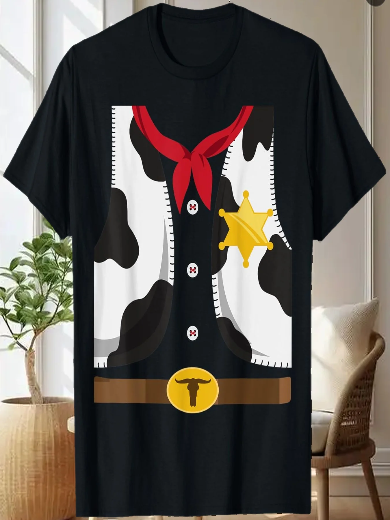 

Horse Love Cowgirl Cowboys Sheriff Western Halloween Costume T-Shirt