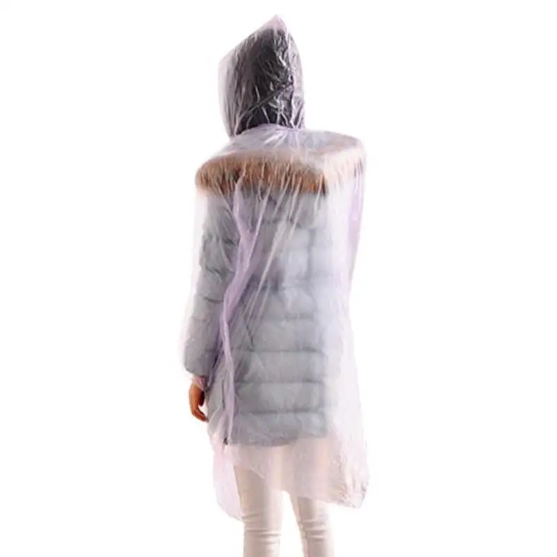 Disposable PVC Raincoat Rainwear Suit Thickened Waterproof Rain Poncho Coat