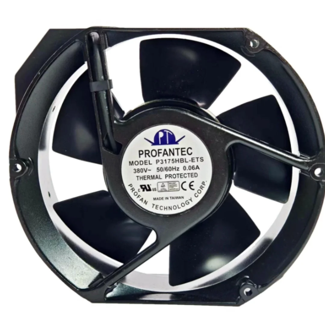 

PROFANTEC P3175HBL-ETS AC 380V 0.06A 172x151x50mm 2-Wire Server Cooling Fan