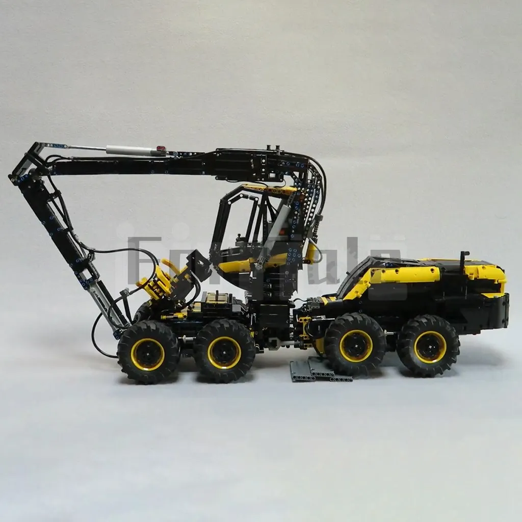 MOC-39417 Ponsse Scorpion King Harvester marki Marthart klocki do budowy Model łączone zabawka elektryczna Puzzle dla dzieci prezent