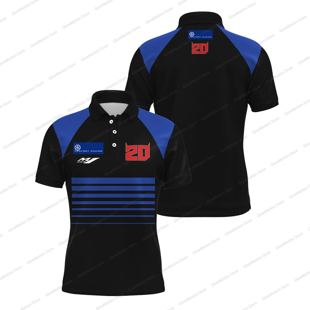 

Fabio Quartararo 20 Factory Racing Polo Shirt for Men 2025 New Outdoor Sports Moto Cycling T-shirt Daily Casual Plus Size Polo