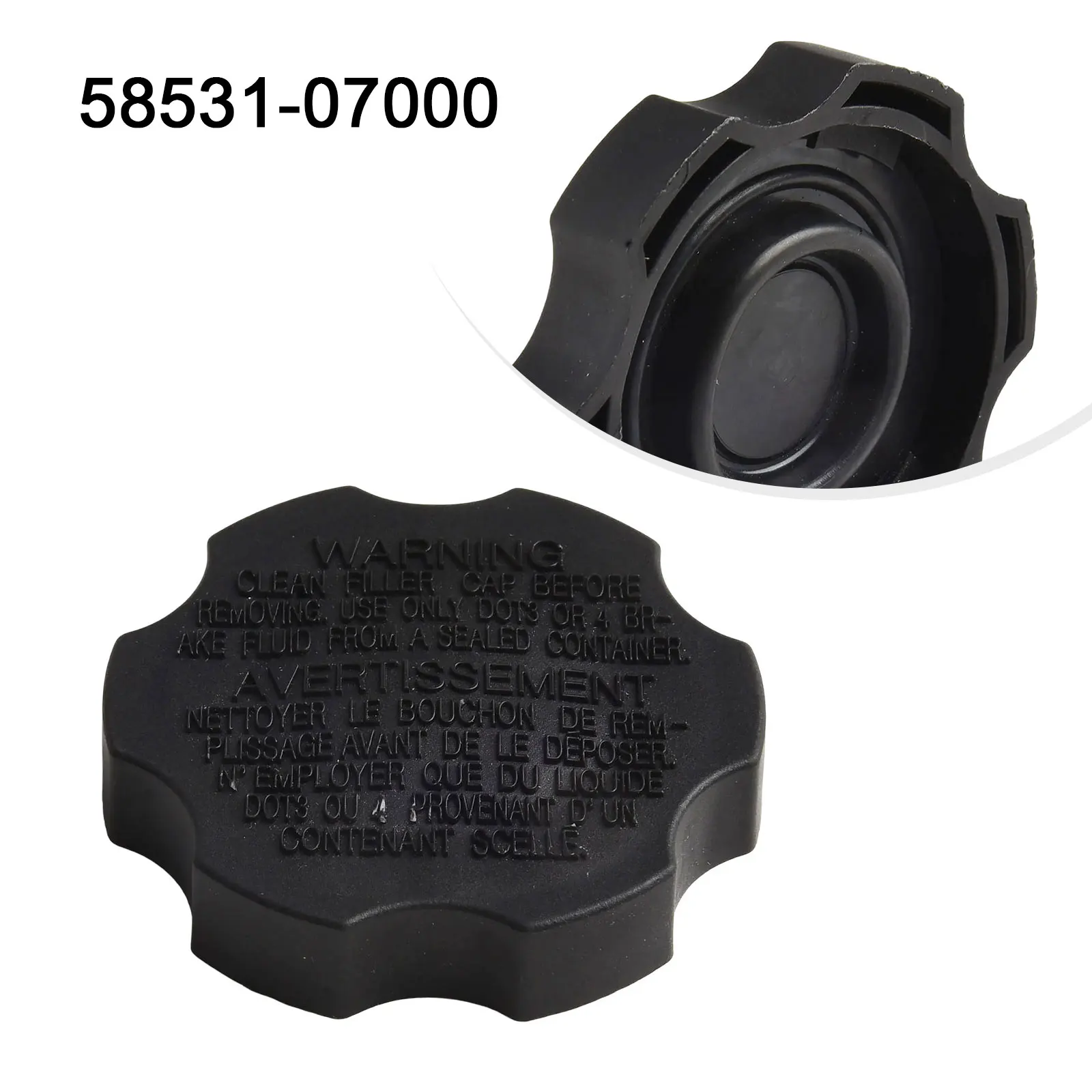 Brand New Tank Cap Car Brake Master Cylinder Reservoir Direct Fit Easy Installation Plastic Plug-and-play Black