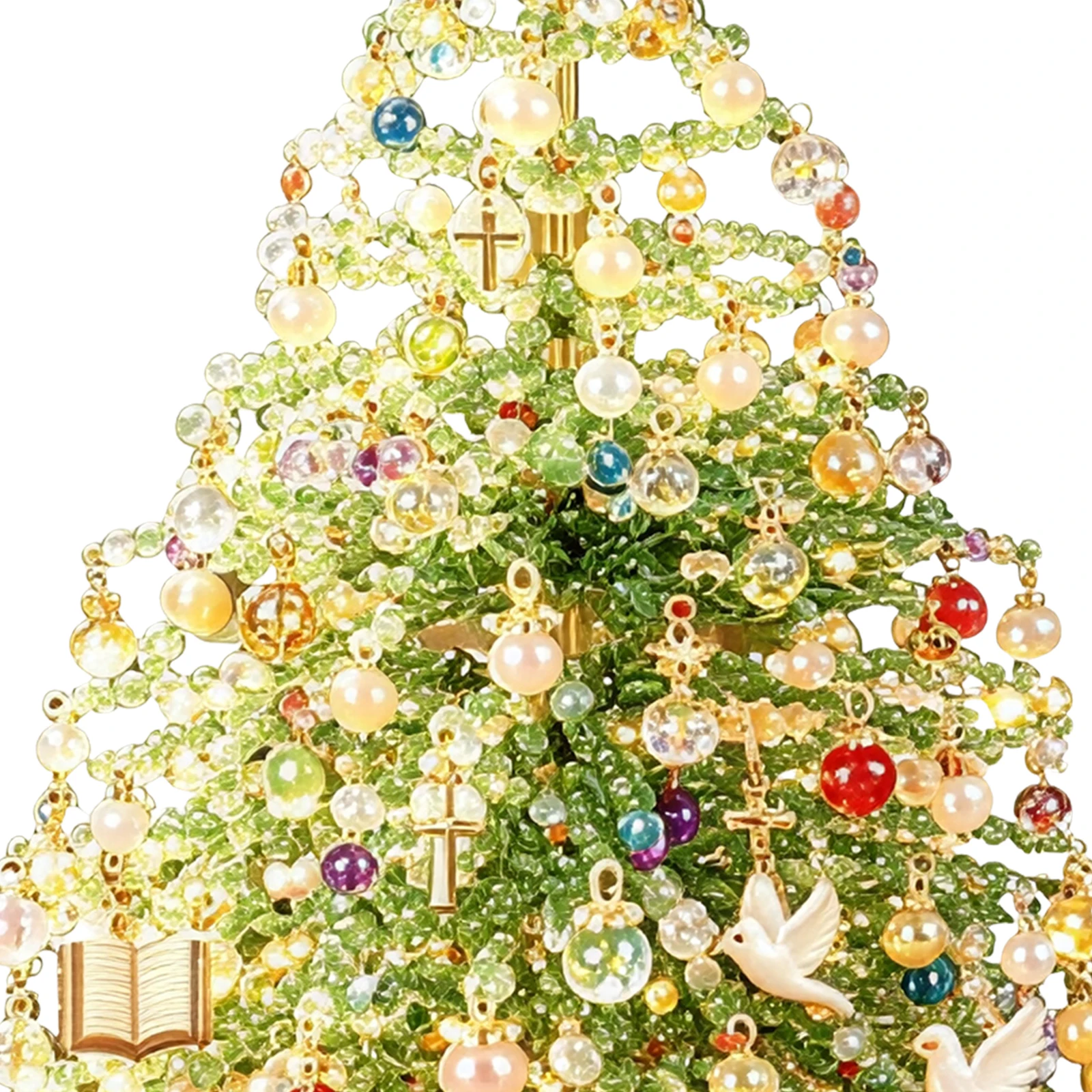 DIY Beaded Christmas Tree Kit  - Lighting Tree Decor recension och pris