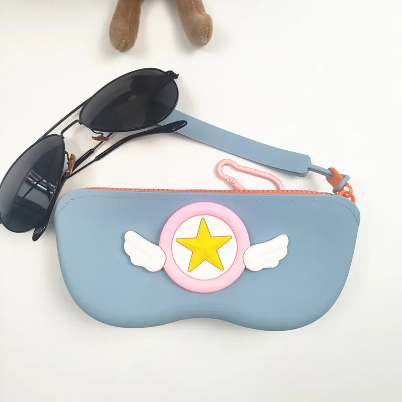 Новинка 2025, силиконовый чехол для очков для хранения с подвесной ручкой, подходит для путешествий и портативного использования, водонепроницаемый женский подарок B1