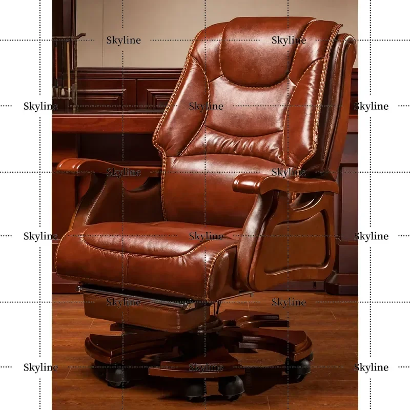 for Large Boss Chair Reclining Nap Electric Massage Upscale Luxury Business Office Leather Class Chair