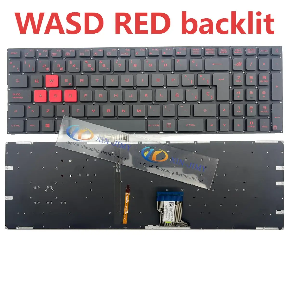 GL502 Spanish Brazil Keyboard for ASUS ROG GL502V GL502VM GL502VS GL502VT/VY GL702V/VS/VM FX60VM ZX60V V156262EK3 0KNB0-6615SP00